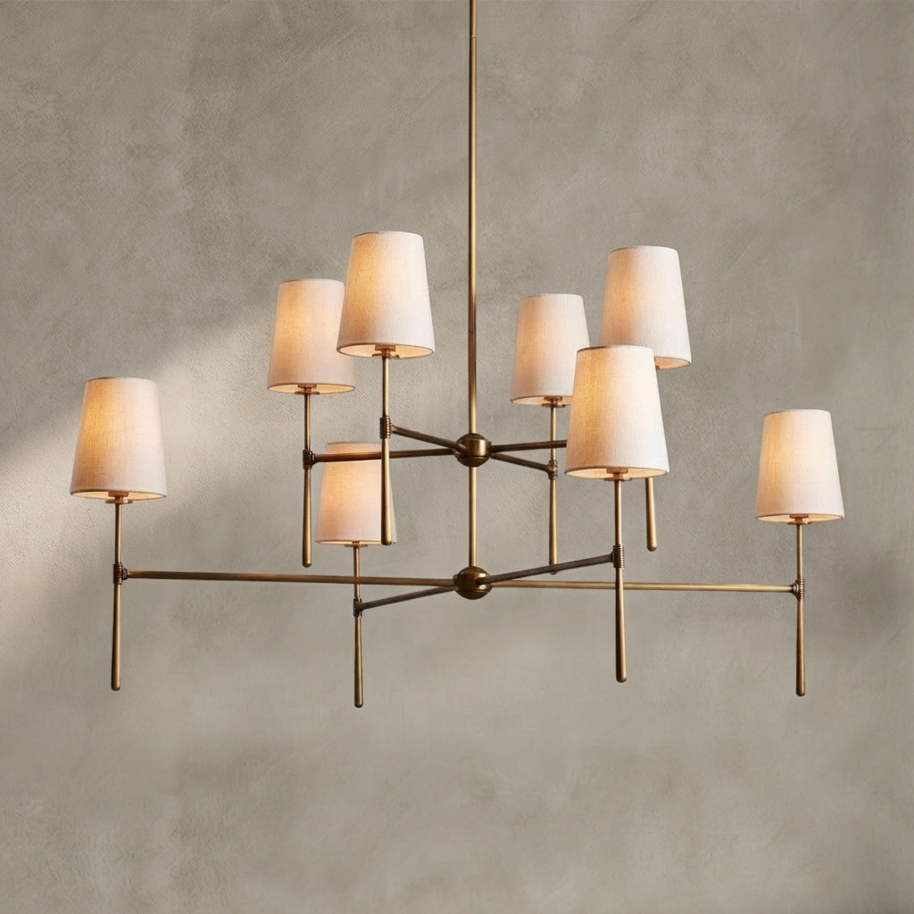 Morylighting Veridian 2-Tier Round Chandelier 48" Diameter - Background Shot
