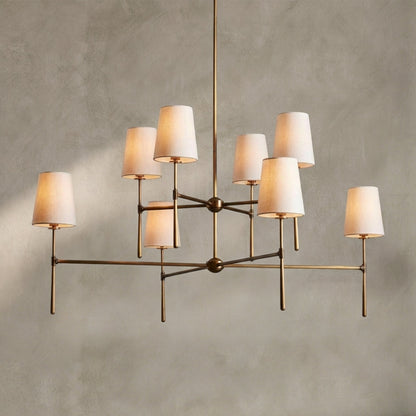 Morylighting Veridian 2-Tier Round Chandelier 48" Diameter - Background Shot