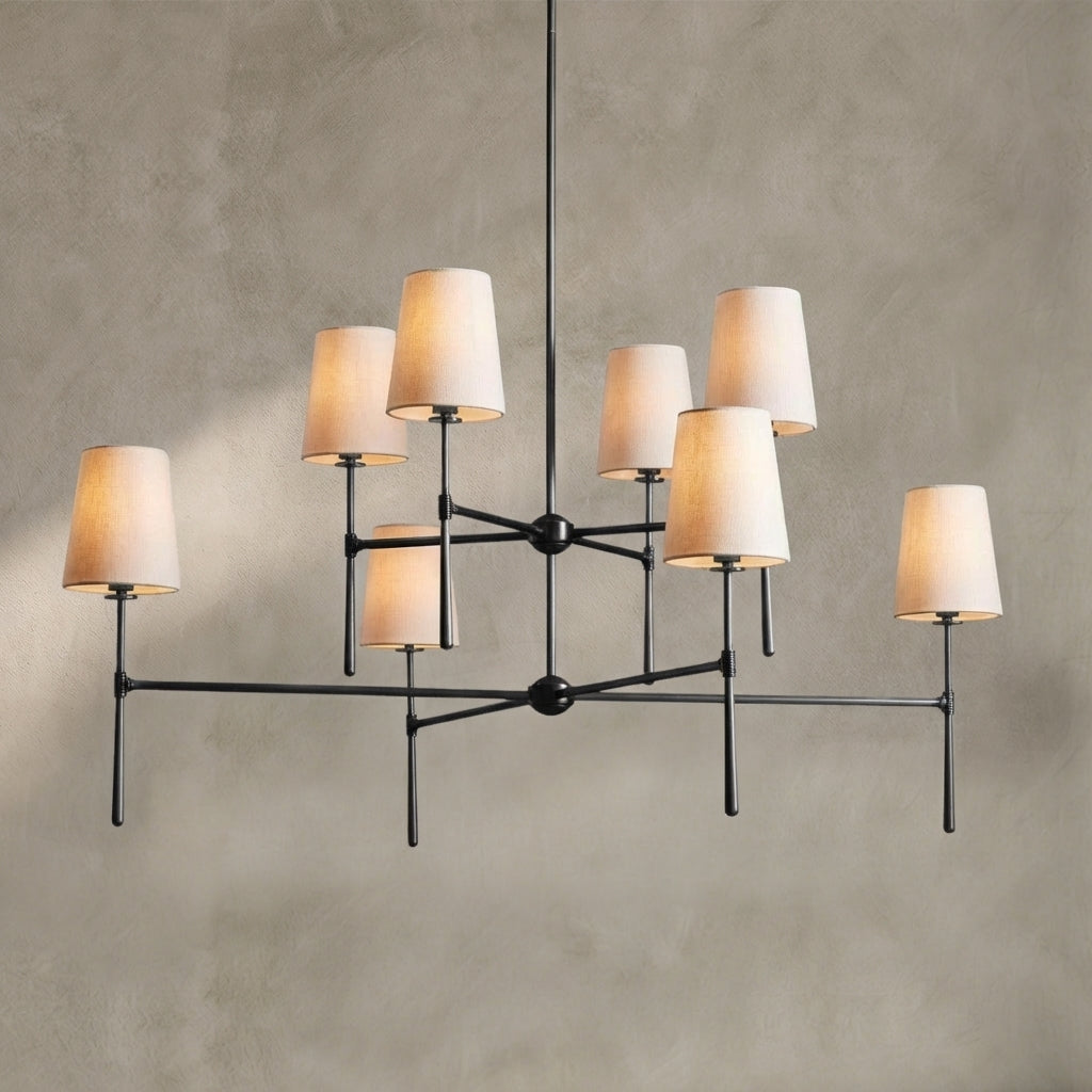 Morylighting Veridian 2-Tier Round Chandelier 48" Diameter - Background Shot