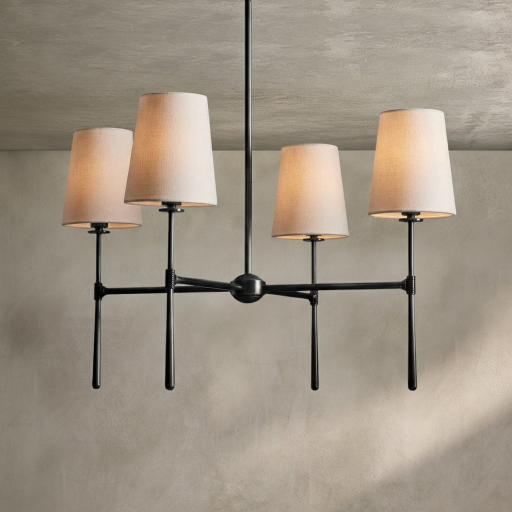 Morylighting Aura Round Chandelier 4/6 Light - Background Shot