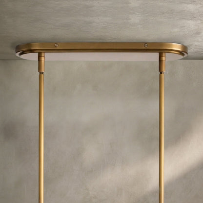 Morylighting Aura Linear Chandelier 5/6 Light - Background Shot