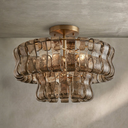 Morylighting Veridian Radiance Flush Mount 18" Diameter - Background Shot