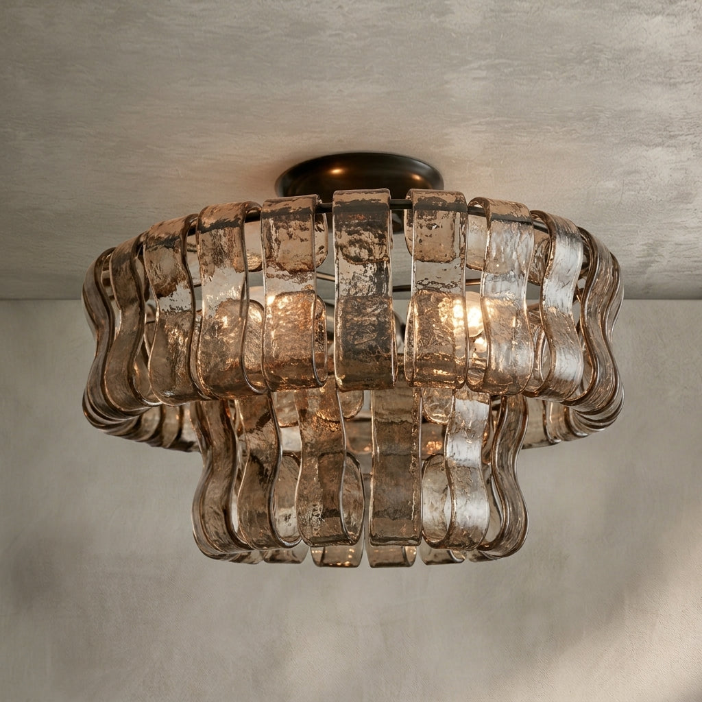 Morylighting Veridian Radiance Flush Mount 18" Diameter - Background Shot