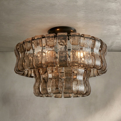 Morylighting Veridian Radiance Flush Mount 18" Diameter - Background Shot