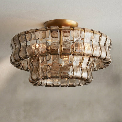 Morylighting Veridian Radiance Flush Mount 18" Diameter - Background Shot