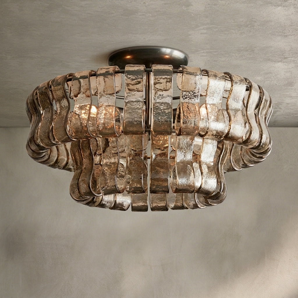 Morylighting Veridian Radiance Flush Mount 18" Diameter - Background Shot