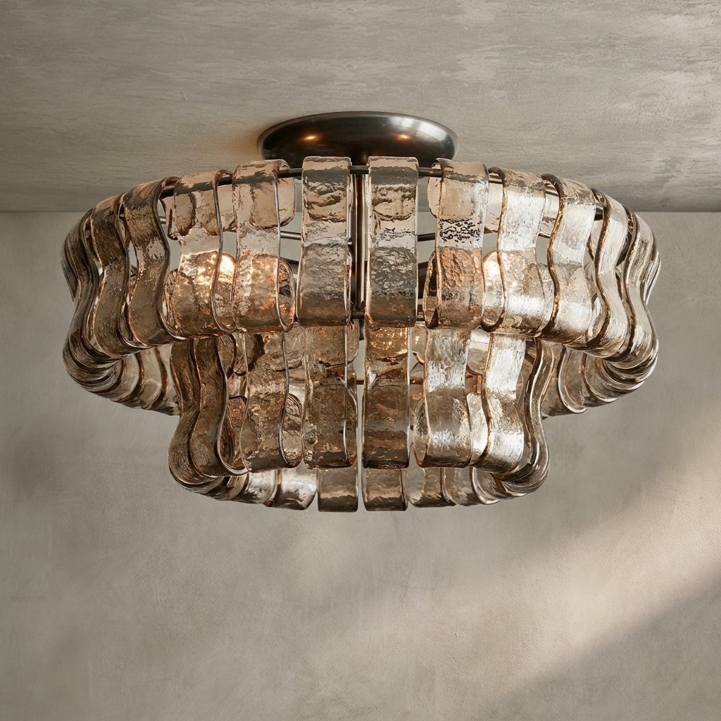 Morylighting Veridian Radiance Flush Mount 18" Diameter - Background Shot