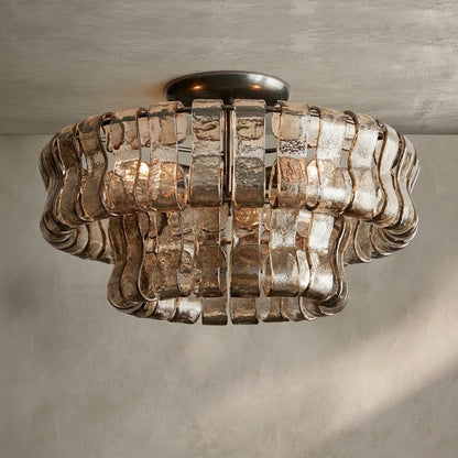Morylighting Veridian Radiance Flush Mount 18" Diameter - Background Shot