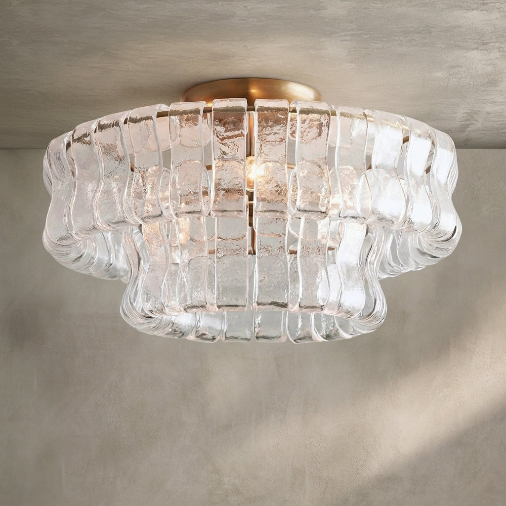Morylighting Veridian Radiance Flush Mount 18" Diameter - Background Shot