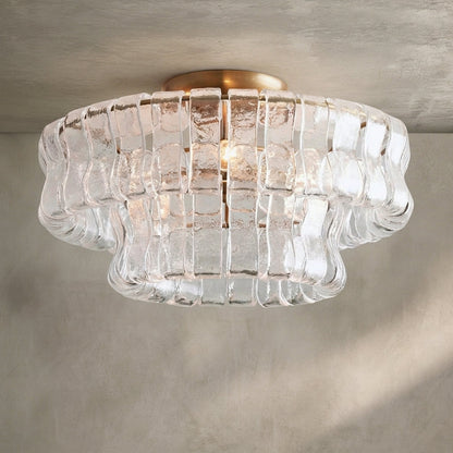Morylighting Veridian Radiance Flush Mount 18" Diameter - Background Shot