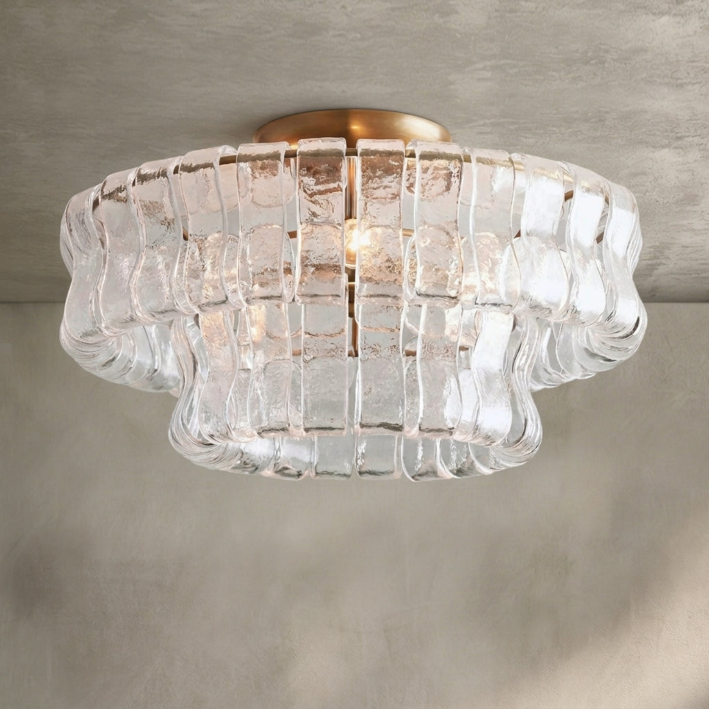 Morylighting Veridian Radiance Flush Mount 18" Diameter - Background Shot