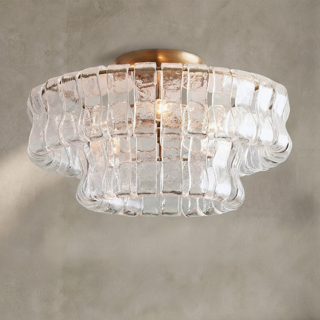 Morylighting Veridian Radiance Flush Mount 18" Diameter - Background Shot