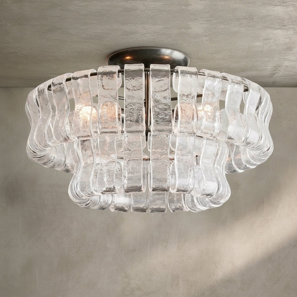 Morylighting Veridian Radiance Flush Mount 18" Diameter - Background Shot