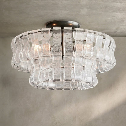 Morylighting Veridian Radiance Flush Mount 18" Diameter - Background Shot