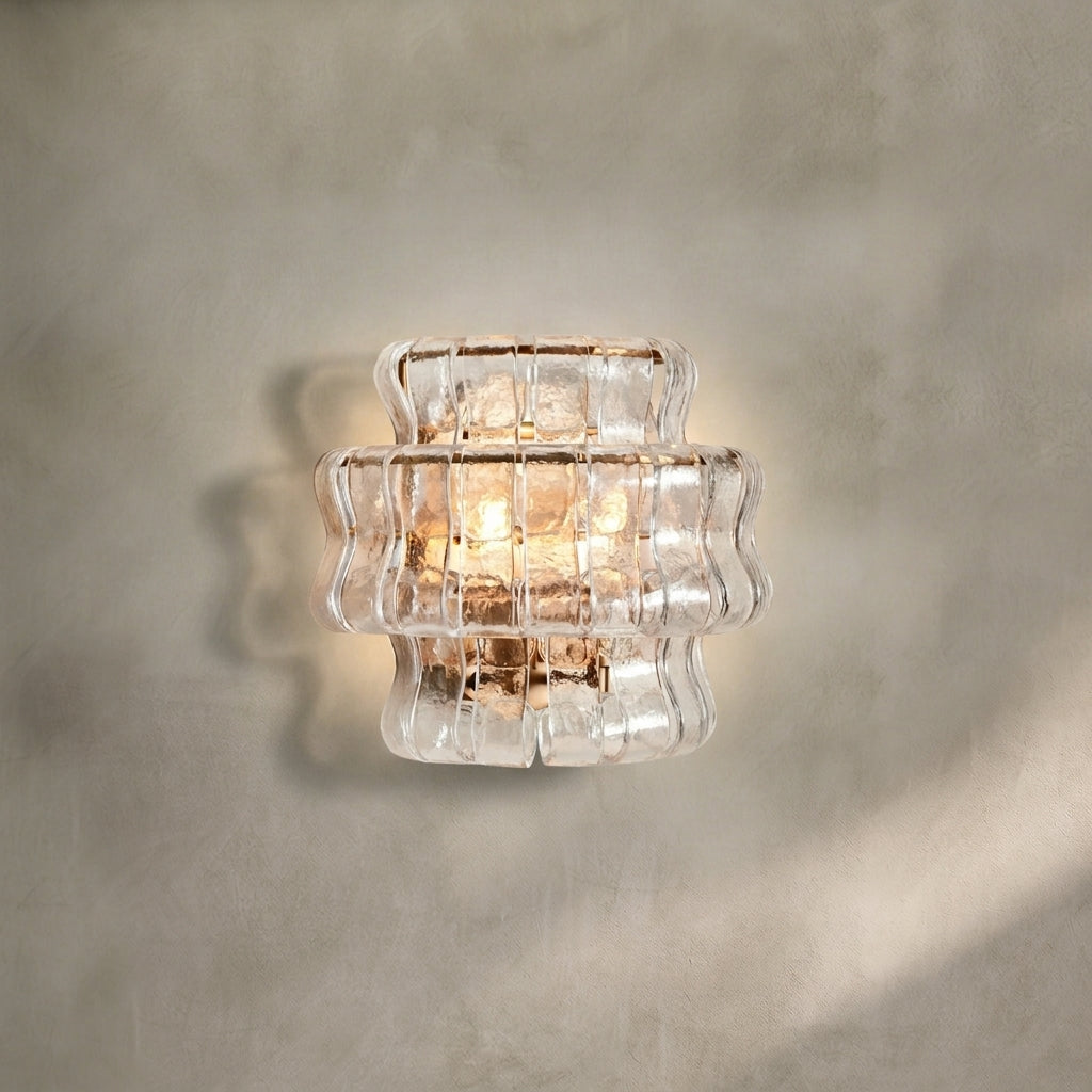 Morylighting Veridian Artisan Glass Sconce - Background Shot