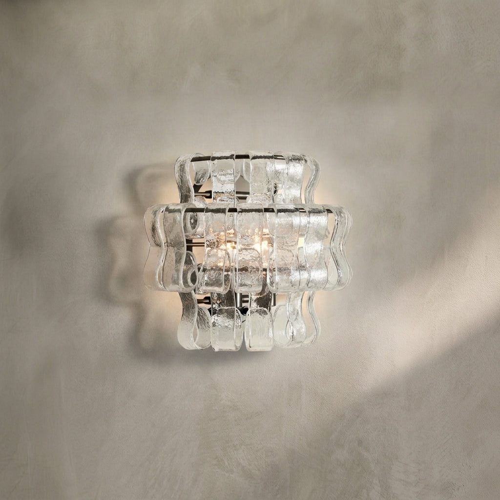Morylighting Veridian Artisan Glass Sconce - Background Shot