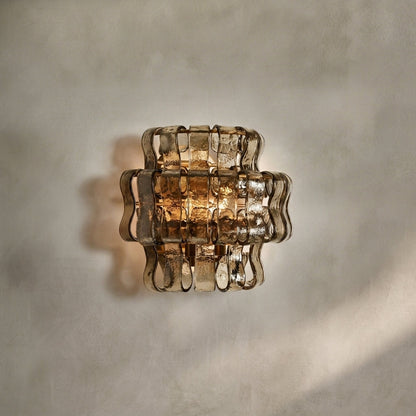 Morylighting Veridian Artisan Glass Sconce - Background Shot