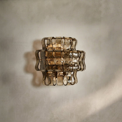 Morylighting Veridian Artisan Glass Sconce - Background Shot