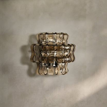Morylighting Veridian Artisan Glass Sconce - Background Shot