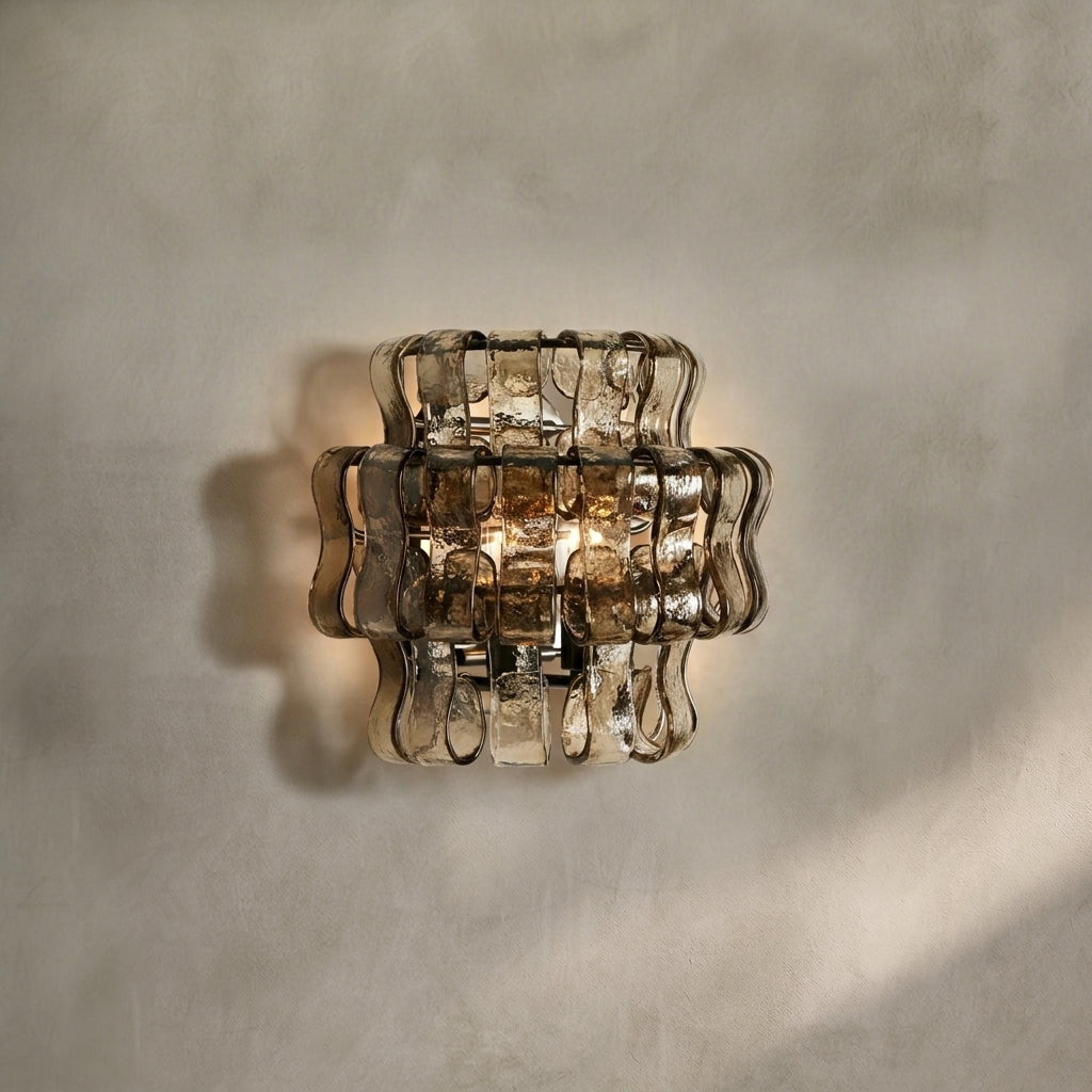 Morylighting Veridian Artisan Glass Sconce - Background Shot