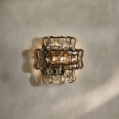 Morylighting Veridian Artisan Glass Sconce - Background Shot