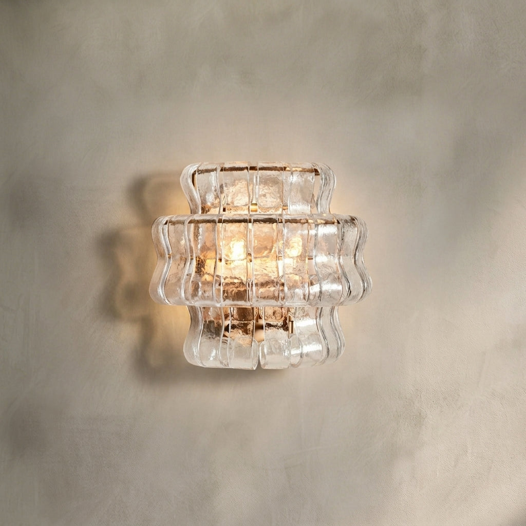 Morylighting Veridian Artisan Glass Sconce - Background Shot