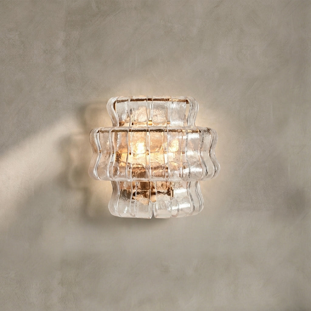 Morylighting Veridian Artisan Glass Sconce - Background Shot