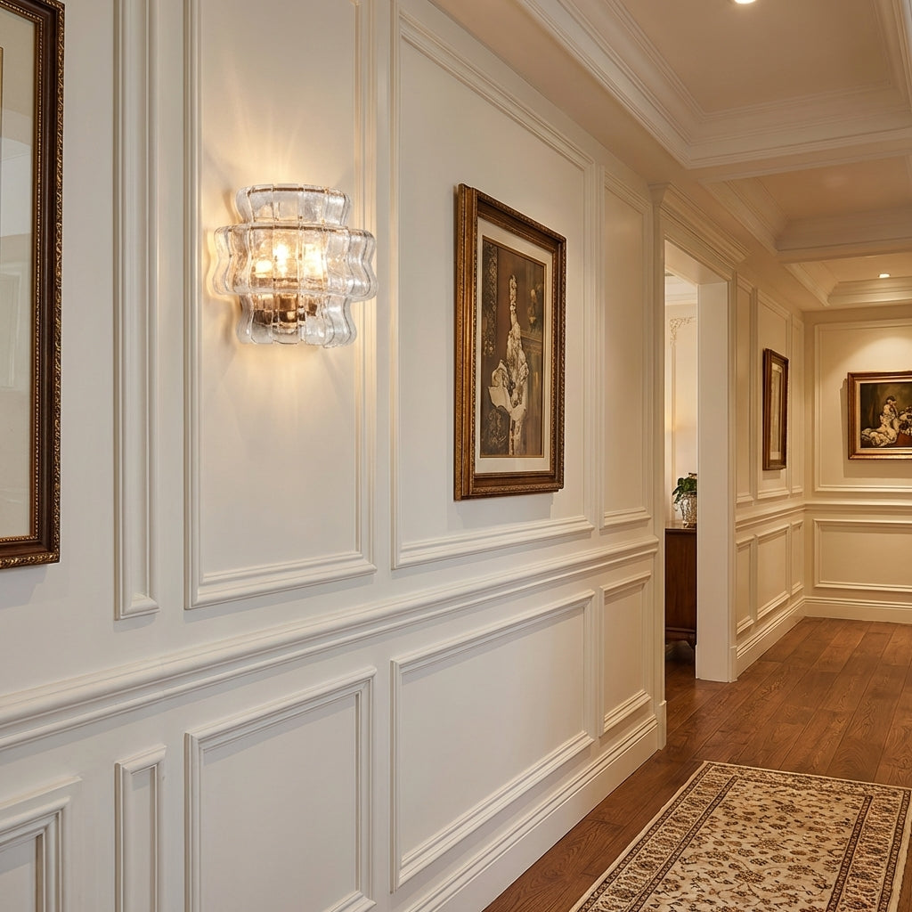 Morylighting Veridian Artisan Glass Sconce - American hallway gallery
