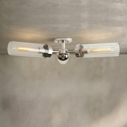 Morylighting Aura 3-Light Flushmount 31.5" Width x 31.5" Depth x 5.5" Height x 31.5" Diameter - Background Shot
