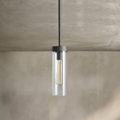 Morylighting Veridian Fluted Glass 1-Light Pendant - Background Shot