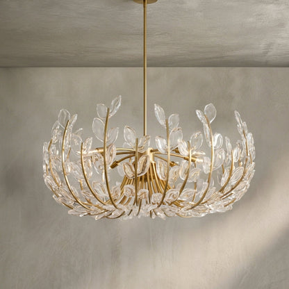 Morylighting Veridian Bloom 6/8 Lights Chandelier 26"32" - Background Shot