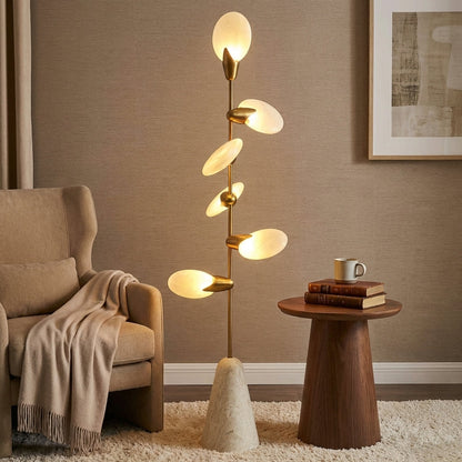 Morylighting Aura Petal Floor Lamp - American master bedroom corner