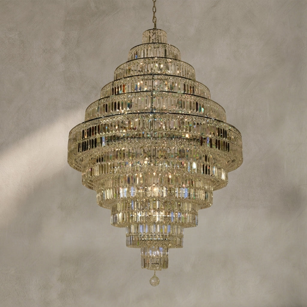 Morylighting Grand Lumina K9 Crystal Round Chandelier - Background Shot
