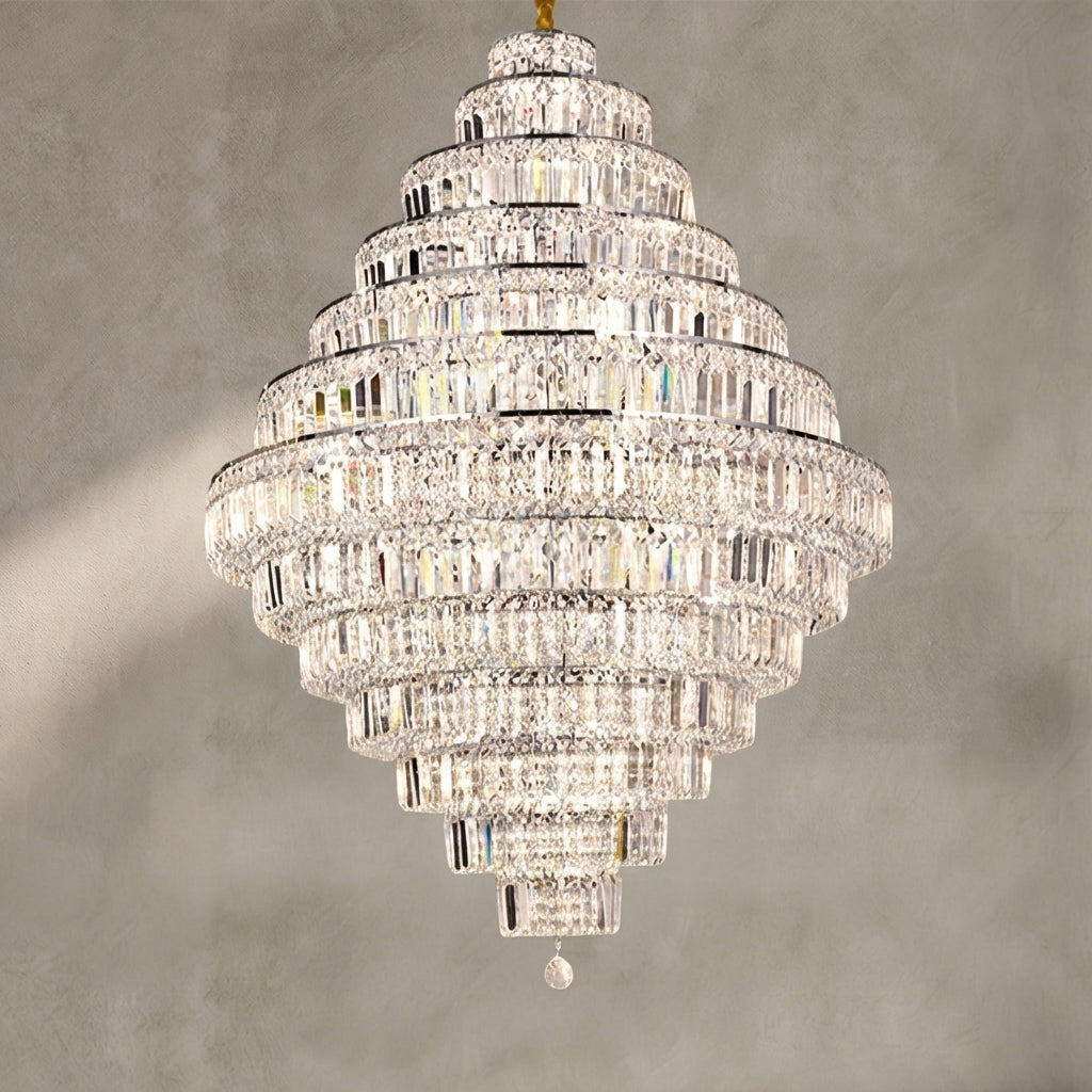 Morylighting Grand Lumina K9 Crystal Round Chandelier - Background Shot