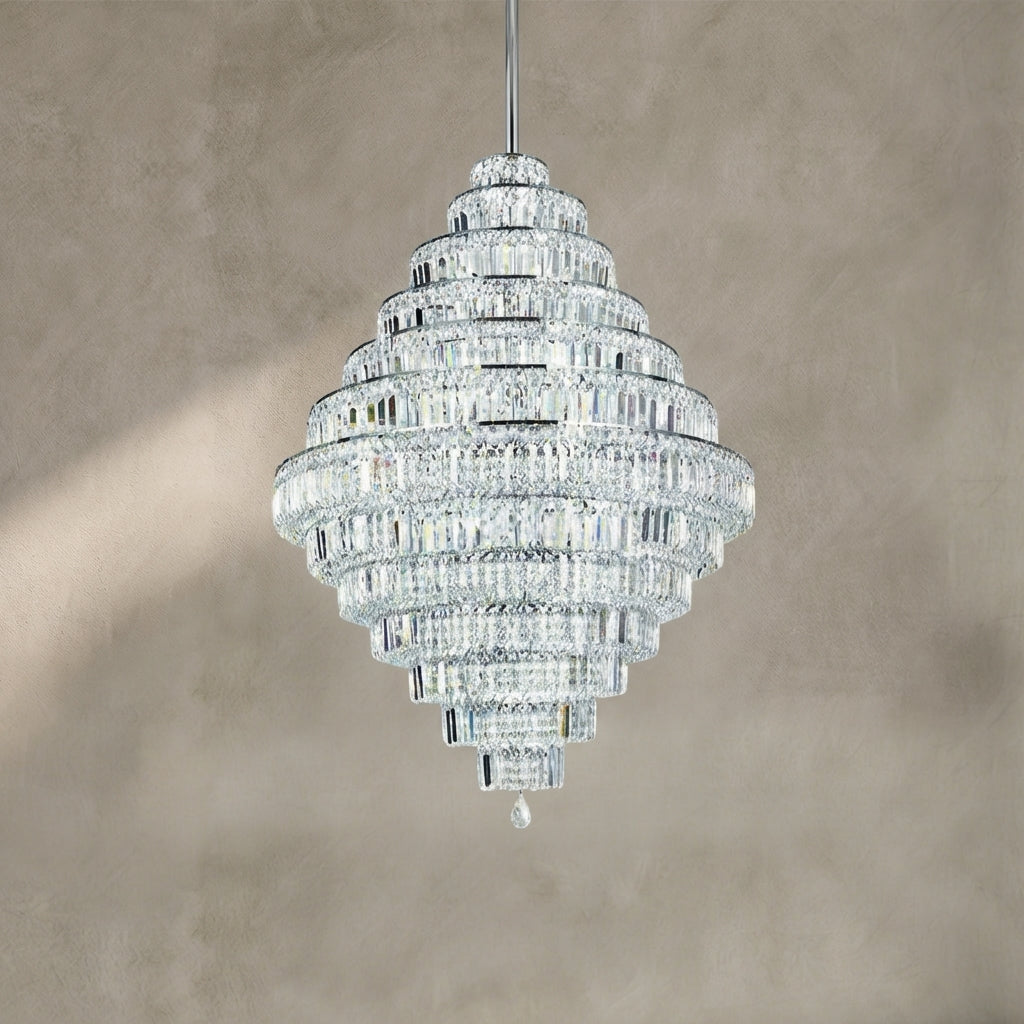 Morylighting Grand Lumina K9 Crystal Round Chandelier - Background Shot