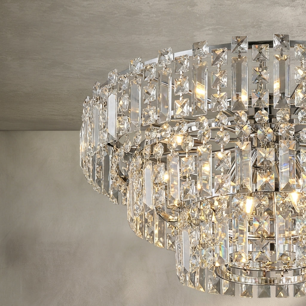 Morylighting Grand Lumina K9 Crystal Round Chandelier - Background Shot