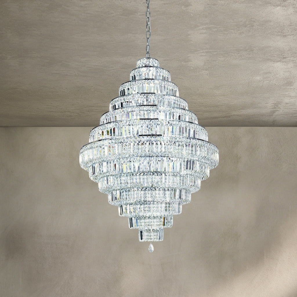 Morylighting Grand Lumina K9 Crystal Round Chandelier - Background Shot