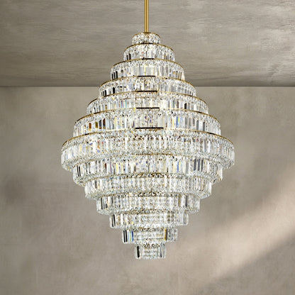 Morylighting Grand Lumina K9 Crystal Round Chandelier - Background Shot