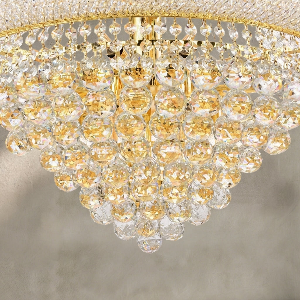 Morylighting Grand Radiance Round Crystal Chandelier - Background Shot