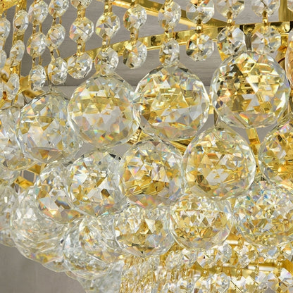 Morylighting Grand Radiance Round Crystal Chandelier - Background Shot