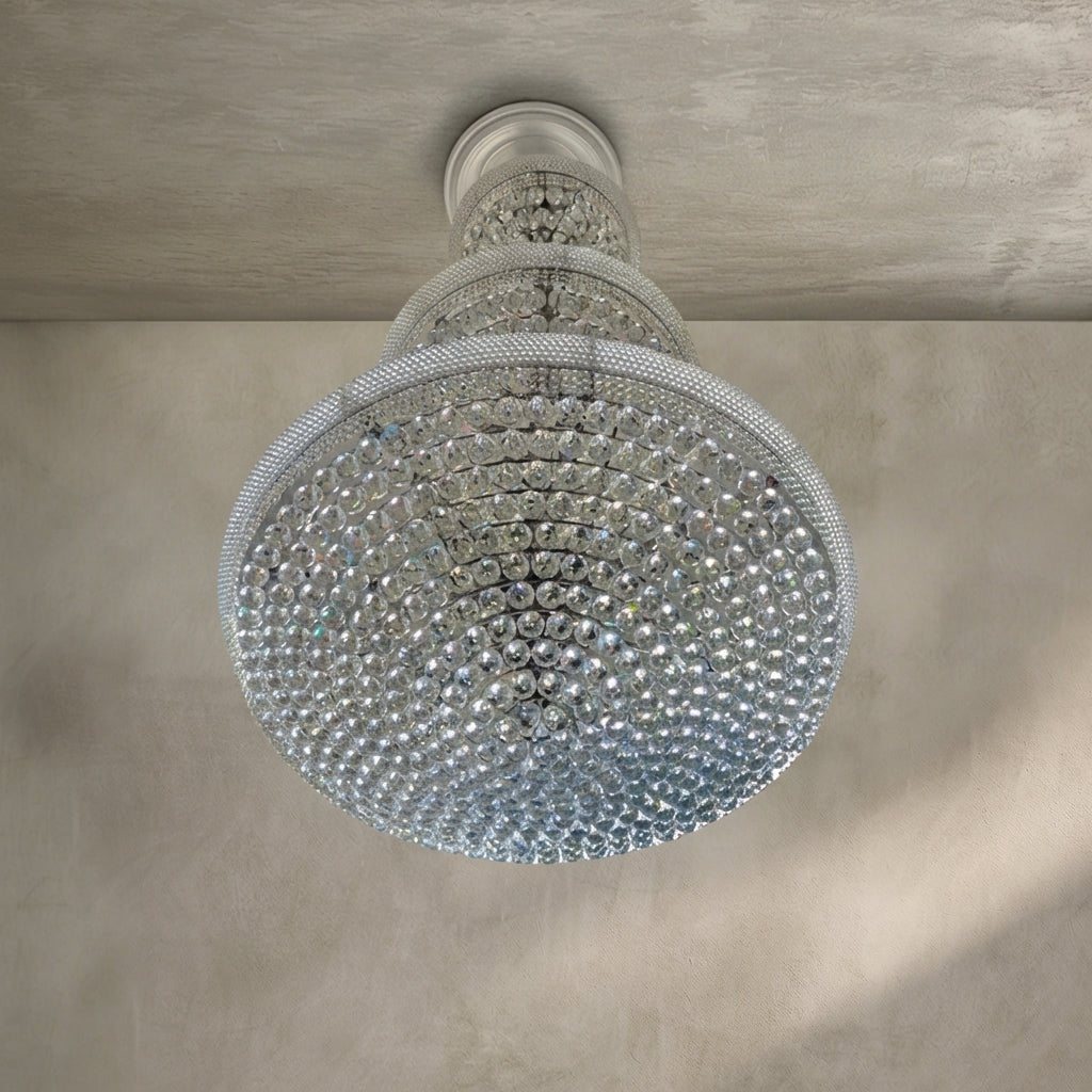 Morylighting Grand Radiance Round Crystal Chandelier - Background Shot