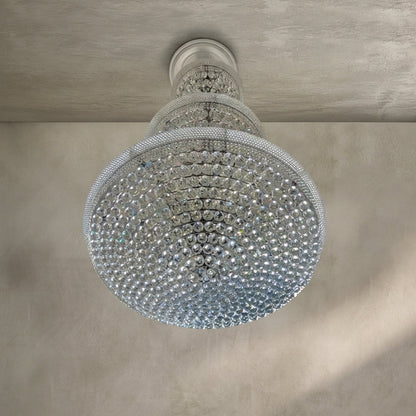 Morylighting Grand Radiance Round Crystal Chandelier - Background Shot