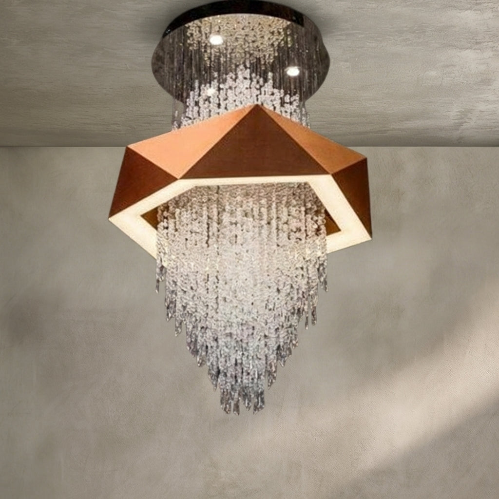 Morylighting Opulent Grandeur Crystal Pendant Chandelier - Background Shot