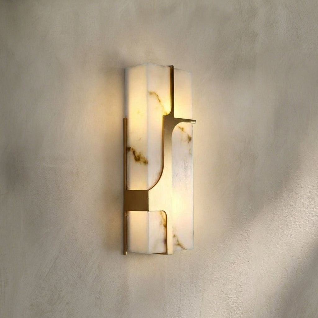 Morylighting Luminous Alabaster Wall Sconce - Background Shot