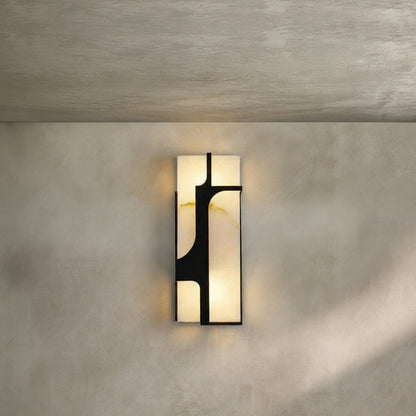 Morylighting Luminous Alabaster Wall Sconce - Background Shot