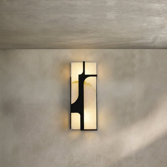 Morylighting Luminous Alabaster Wall Sconce - Background Shot