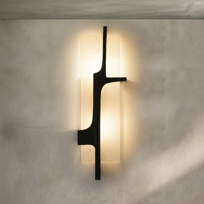 Morylighting Luminous Alabaster Wall Sconce - Background Shot