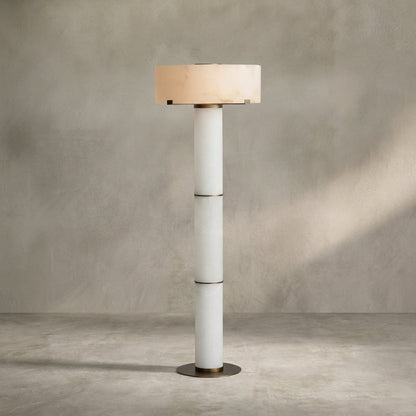 Morylighting Veridian Alabaster Stone Floor Lamp 64''H - Background Shot