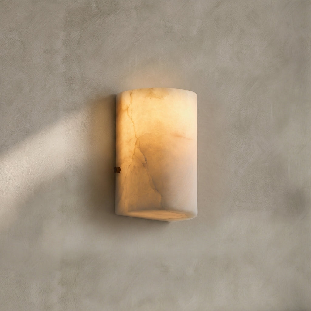 Morylighting Luminous Alabaster Stone Sconce - Background Shot