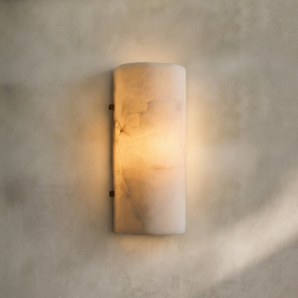 Morylighting Luminous Alabaster Stone Sconce - Background Shot